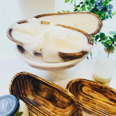 6 - Pack medium dough Bowls with Round Edges. (11 by4 inches) wholesale Supply. Diy Candle Making Kit