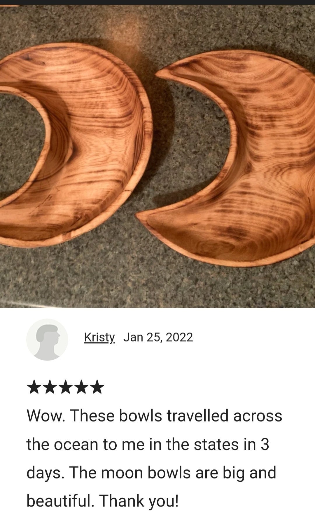 Medium Moon Candle Dough Bowl Crescent Moon Shaped wooden Bowl Candle Fill Bowl Vessel DIY wax Qty 6 Christmas anniversary Gifts for Her