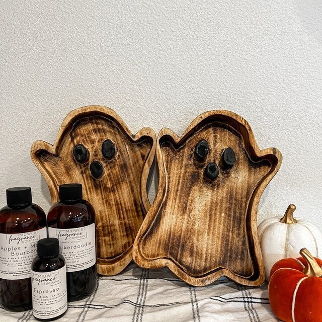 Halloween Ghost Dough Bowls Candle making Halloween Decor Collection wax pour Vessels Halloween witch Garden Farmhouse Candle Bowls Qty 5