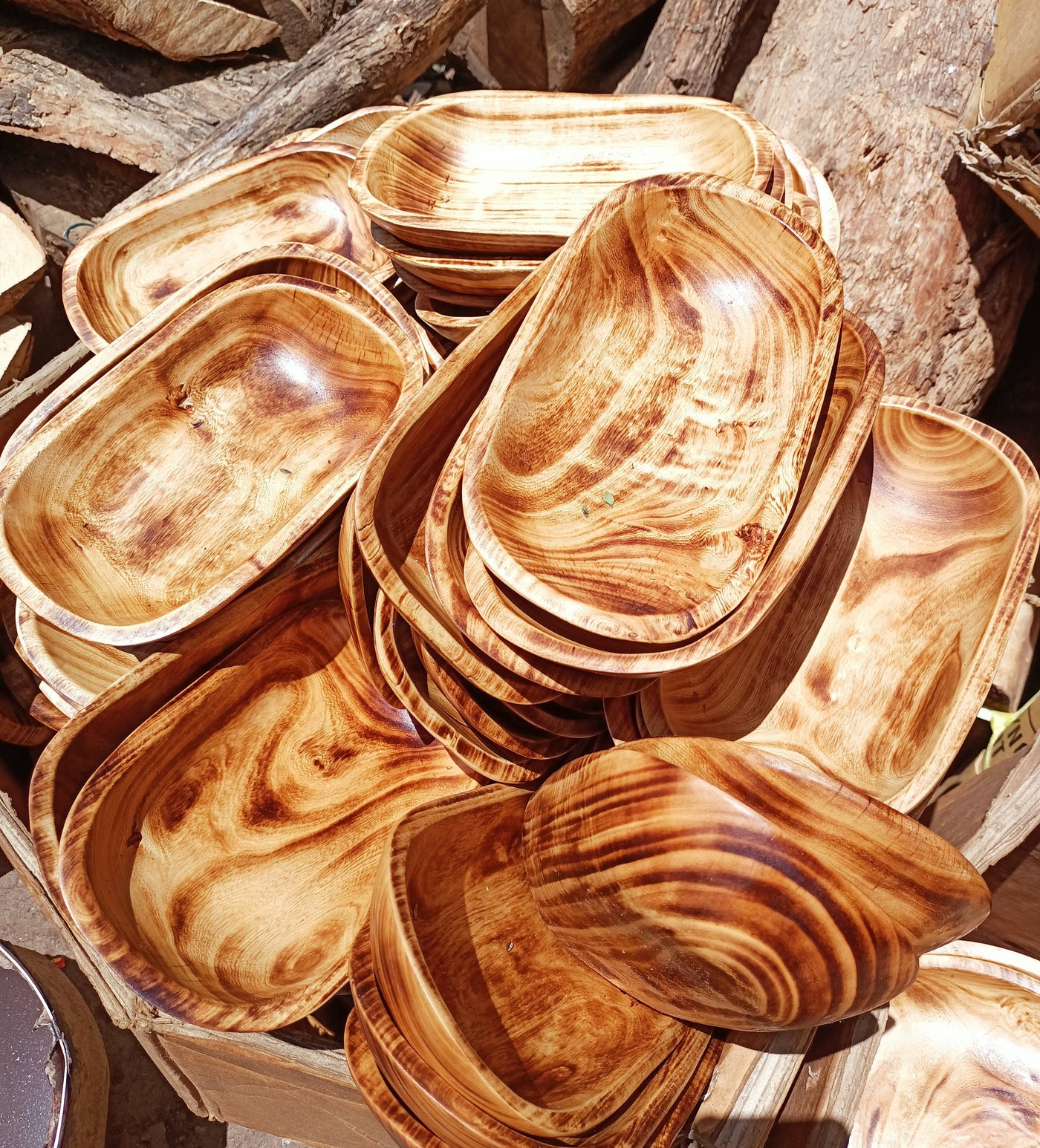 Wholesale Supply. Unique Handmade 10by6 inches Candle Ready wooden Dough Bowls Set of 10. DIY Candle Bowls. Farmhouse Decor Bowls.Gift items