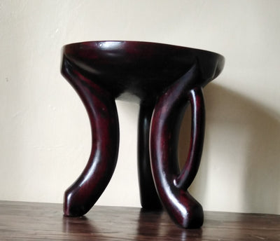 Personalised  Beaded African Stool. Modern Homes African Furniture. Custom-made Traditional Stool with personalised Art work. Gift Item Him.