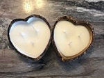 Wholesale Handmade Valentines Bowls for Candles qty 5 Heart shaped wooden Candle Bowls Lovers Dough Bowl Wedding Valentine Decor Gift Bowls