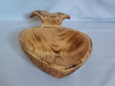 Handmade Fish Shaped Bowl. Hand-carved Fish theme Dough Display Bowl. Fishy Gift Bowl.Cute Gift items. Centerpiece Decor Wooden Bowls.