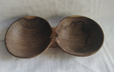 WHOLESALE. Customised Old Rustic Olive Wood Bicircular Dough Bowl set of 30. Easter Candle Dough Bowls. Easter  Gifts.