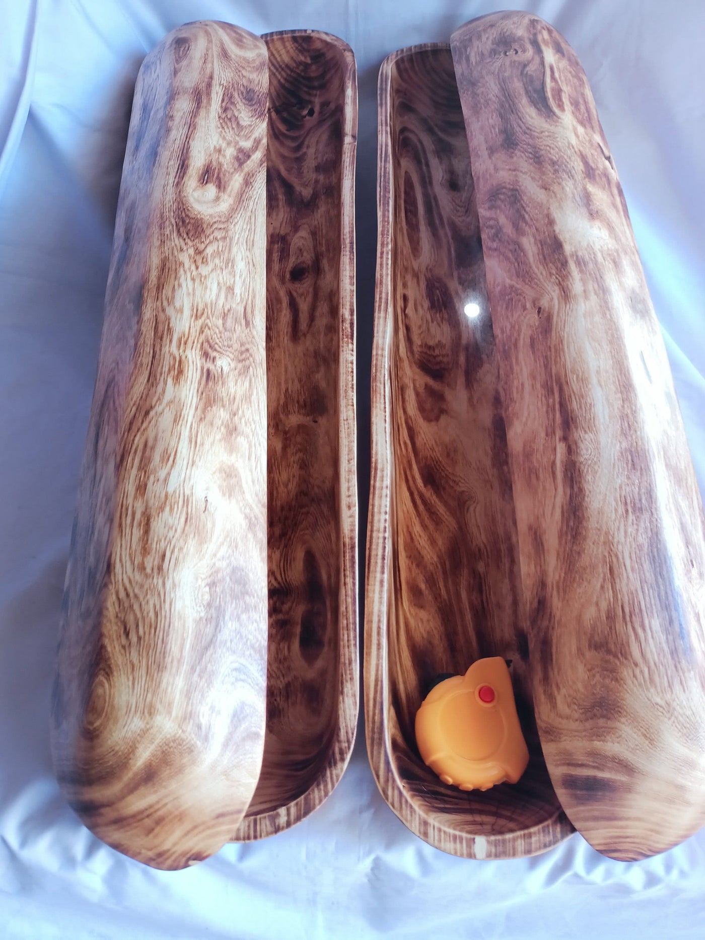 Large Extra long carved skinny wooden Dough Bowls set of 3. Trencher centerpiece Tray. 30×4-6"primitive Decor Bowls.The Special Candle Bowls