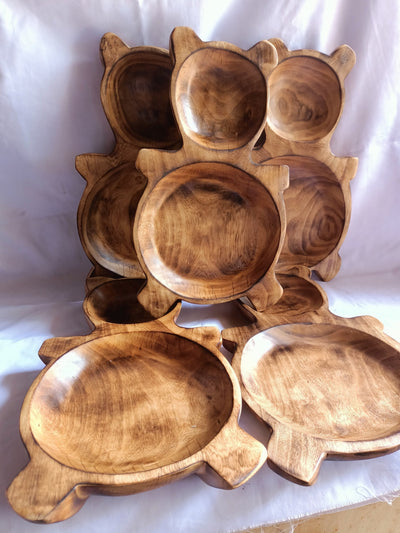 Wholesale Supply! Unique HandmadeTeddy Bear wooden Dough Bowls set of 5: DIY Candle Ready Making Kit. Farmhouse Decor Gift Bowls DIY Candle.