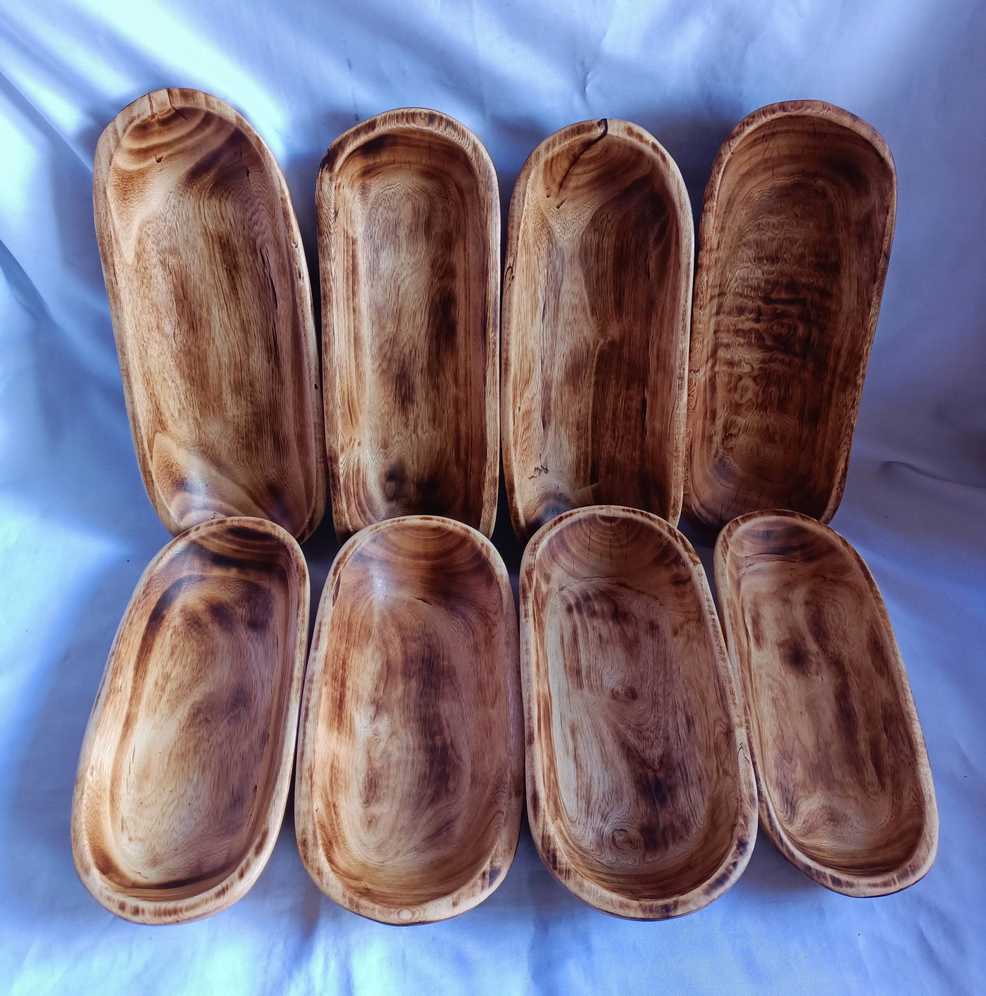 Wholesale Supply.Beautiful Handcarved Dough Bowls For Candle set of 8 medium-4 and small-4 mix 11"and9".Rustic Home Decor.DIY Christmas SALE