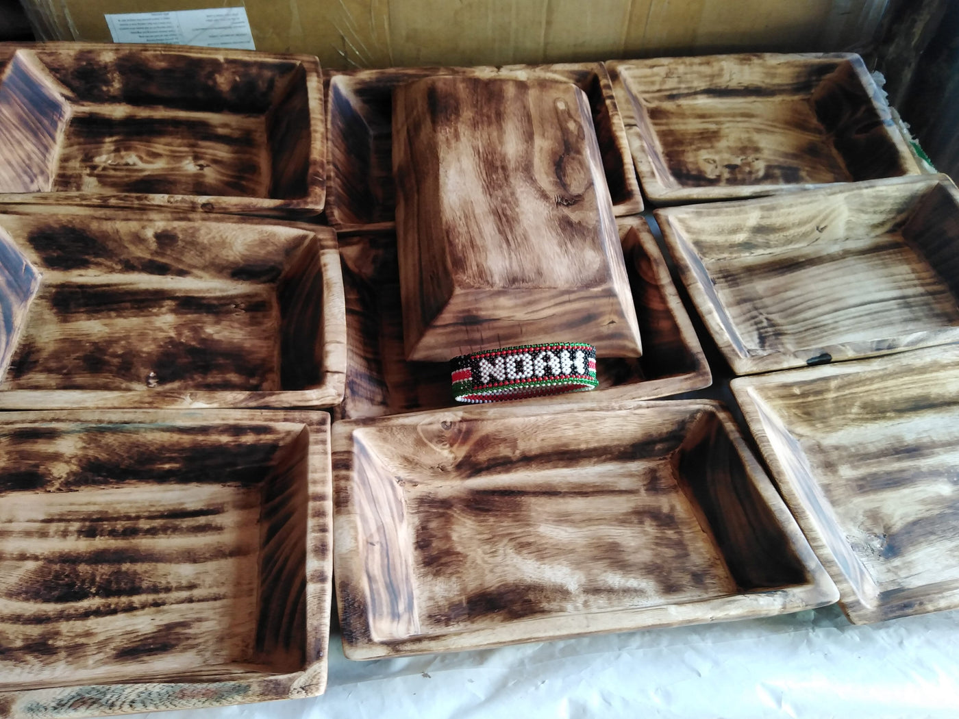 Wholesale Unique Candle wax wooden Wood Dough Bowls with  Free Random Gifts. Free Gift on 4 Dough Bowls Purchase. Dough Bowls set of 4.