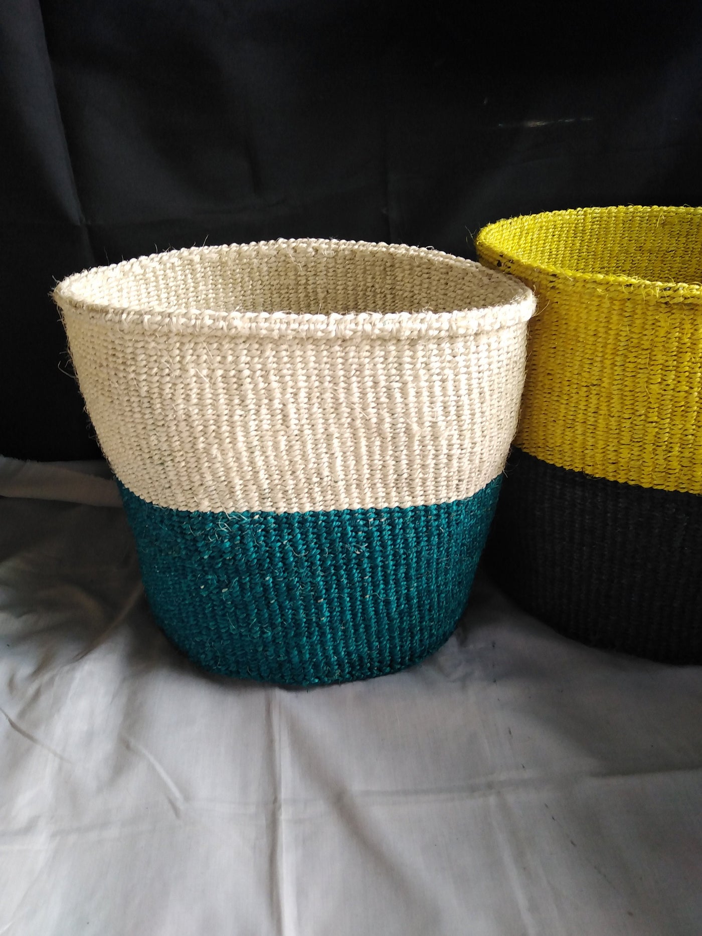 SALE. Wooven Planter Sisal Baskets set of 2. Easter personalised Flowers Baskets. Home Decor Decorative Kiondo Traditional Basket. Gift Mum