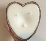 ONSALE.Wholesale Candle Ready Heart Dough Bowl set of 6. Eco Friendly Fire Retardant.Candle Making Kit.Farmhouse Decor.Valentine Bowls