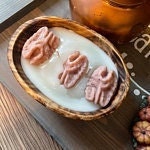 New wholesale Dough Bowls. Beautiful Oval Carved wooden candle Dough Bowls. Stained Wood Candle wax Bowls set of 5. Five Bowls order