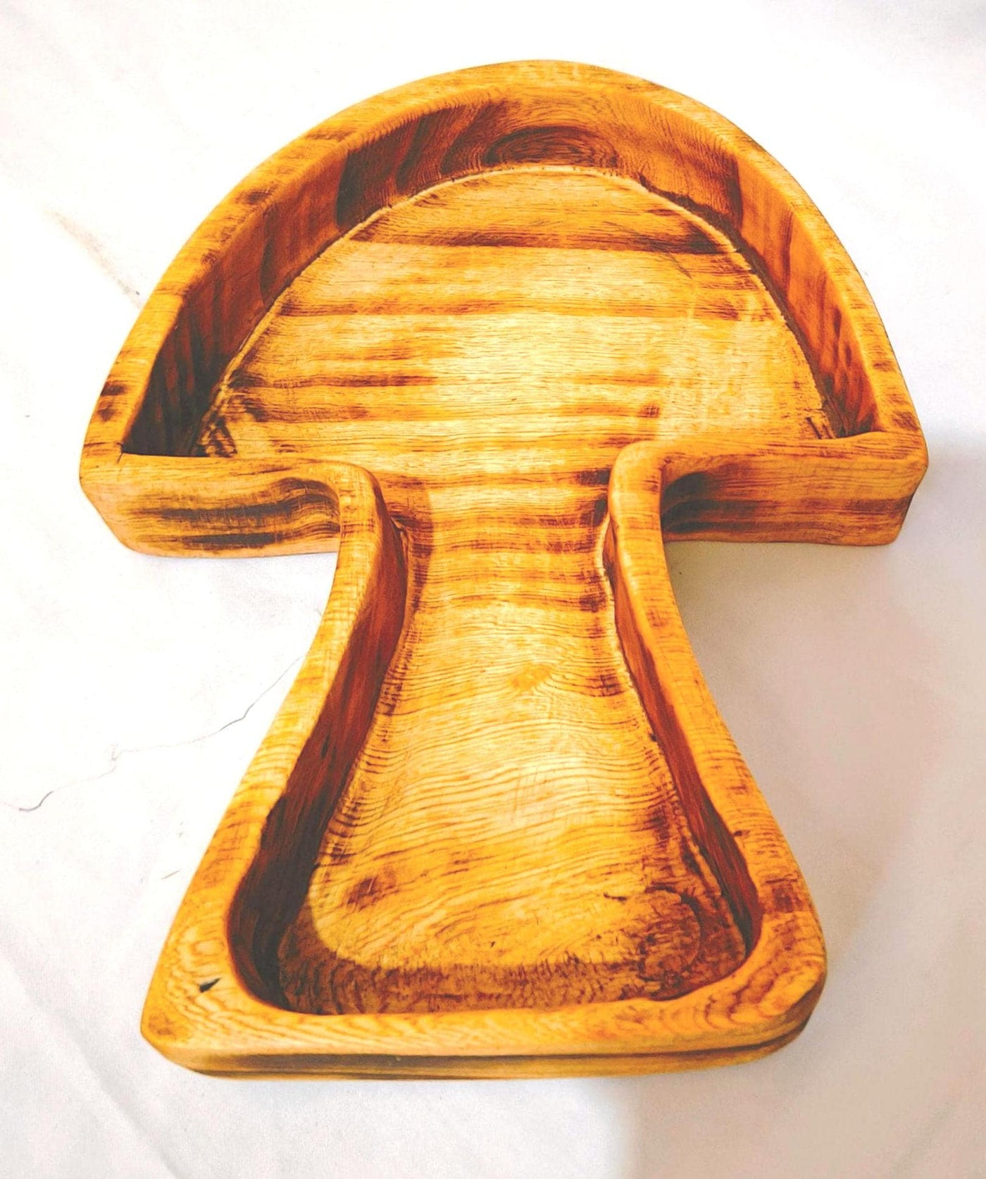 Wholesale Mushroom shaped Dough Bowls Trays set of 25 Handmade Mushrooms Bowls 8.5x6 5x1.5 "Candle Bowls storage  trays servers wooden Gifts
