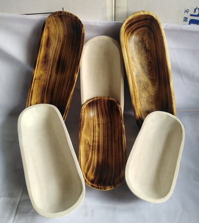 Bulk supply Candle Bowls. 9and11" skinny Candle Bowls Mix of 6 white and Natural..Farmhouse Decor Bowls.