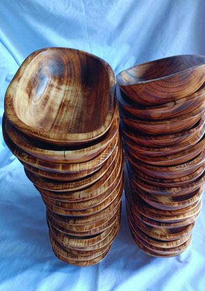 ONSALE! Wholesale pack of 5 . Unique handmade Dough Bowls. DIY Candle Making Kit. Farmhouse Decor Display