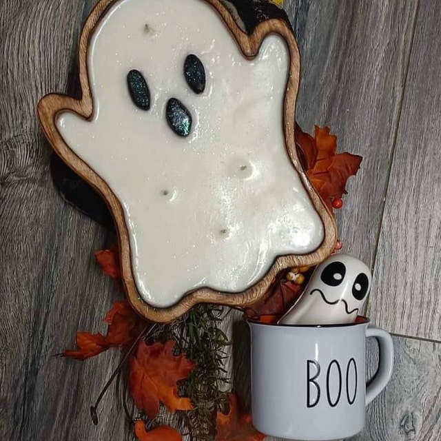 Halloween Ghost Dough Bowls Candle making Halloween Decor Collection wax pour Vessels Halloween witch Garden Farmhouse Candle Bowls Qty 5