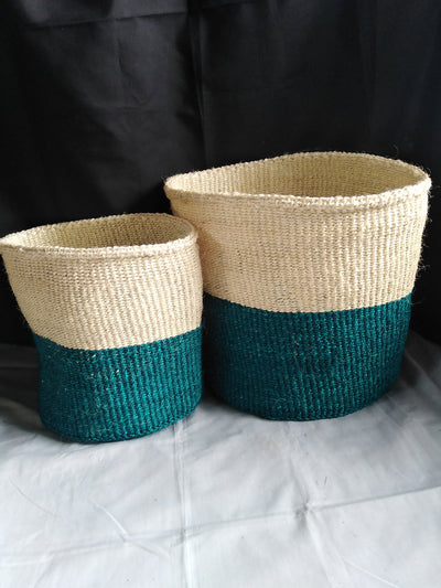 SALE. Wooven Planter Sisal Baskets set of 2. Easter personalised Flowers Baskets. Home Decor Decorative Kiondo Traditional Basket. Gift Mum