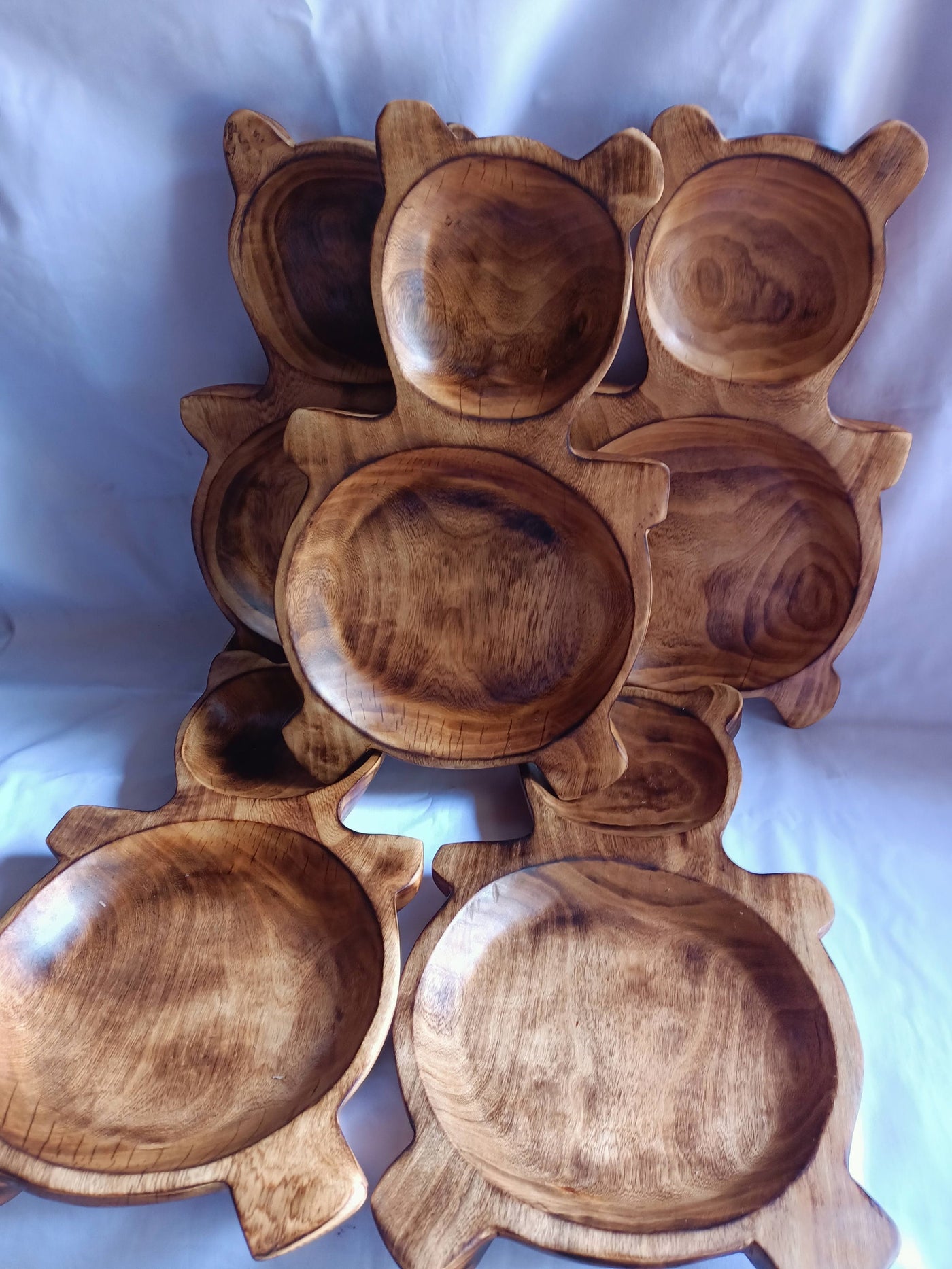 Wholesale Supply! Unique HandmadeTeddy Bear wooden Dough Bowls set of 5: DIY Candle Ready Making Kit. Farmhouse Decor Gift Bowls DIY Candle.