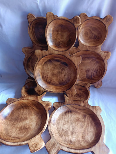 Wholesale Supply! Unique HandmadeTeddy Bear wooden Dough Bowls set of 5: DIY Candle Ready Making Kit. Farmhouse Decor Gift Bowls DIY Candle.