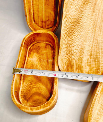 New Perfect Hand Held Machine Cut Hand finished wooden unique Dough Bowls Mix of 6pcs/wax pour 11 and 9"Candle making Bowl Farmhouse DIY kit