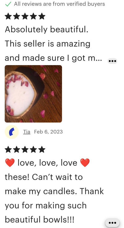 ONSALE.Wholesale Candle Ready Heart Dough Bowl set of 6. Eco Friendly Fire Retardant.Candle Making Kit.Farmhouse Decor.Valentine Bowls