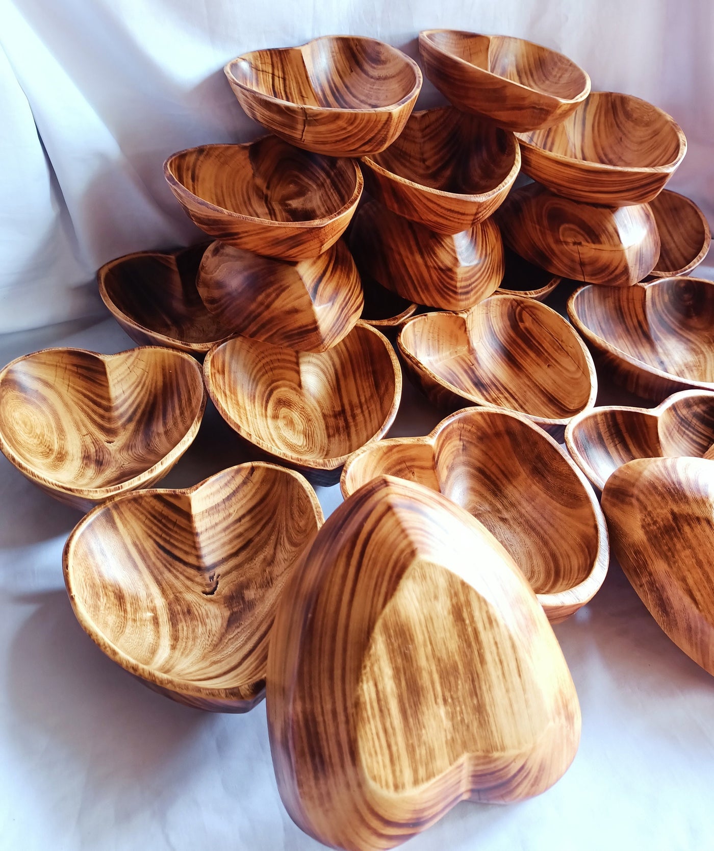 ONSALE.Wholesale Candle Ready Heart Dough Bowl set of 6. Eco Friendly Fire Retardant.Candle Making Kit.Farmhouse Decor.Valentine Bowls