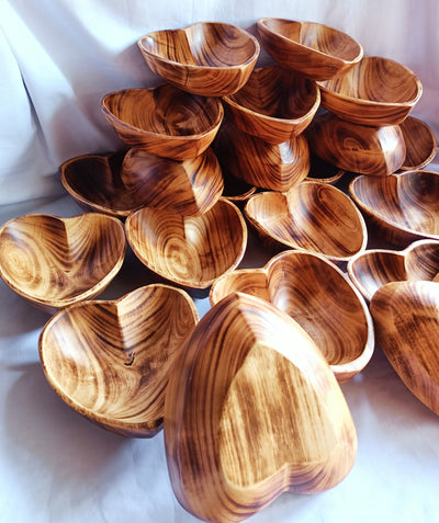 ONSALE.Wholesale Candle Ready Heart Dough Bowl set of 6. Eco Friendly Fire Retardant.Candle Making Kit.Farmhouse Decor.Valentine Bowls