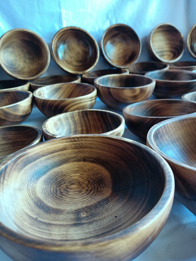 New Wholesale Supply Bowls.Perfect Machine Cut 5" diameter,2" deep Dough Bowls.Eleganit Hand finished Bowls set of 10.DIY Candle Making Kit.