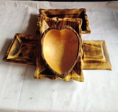 Wholesale.The New Dough Bowls Combo. A set of 5 Assorted Candle Bowls,, Rectangular,heart, square wax Bowl