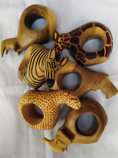 Wholesale Personalised Animal Shaped Napkin Rings,Animal themed Napkin Rings set of 5. Customised Tissue/Towel holder.Perfect Valentine Gift