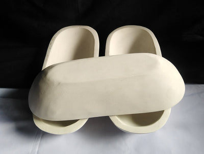 Bulk medium Wooden Candle Dough Bowls- white set of 3. Centerpiece Home Decor Bowls. Diy Candle Making Kit. 13" Wood Bowls.
