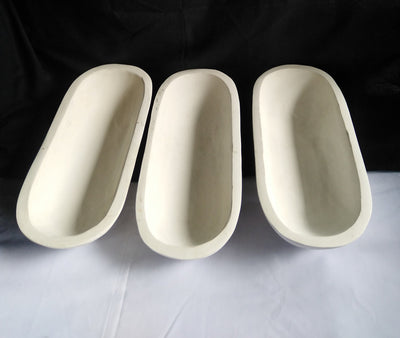 Bulk medium Wooden Candle Dough Bowls- white set of 3. Centerpiece Home Decor Bowls. Diy Candle Making Kit. 13" Wood Bowls.