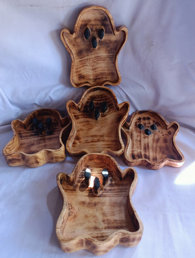Halloween Ghost Dough Bowls Candle making Halloween Decor Collection wax pour Vessels Halloween witch Garden Farmhouse Candle Bowls Qty 5