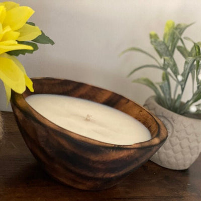 New wholesale Dough Bowls. Beautiful Oval Carved wooden candle Dough Bowls. Stained Wood Candle wax Bowls set of 5. Five Bowls order