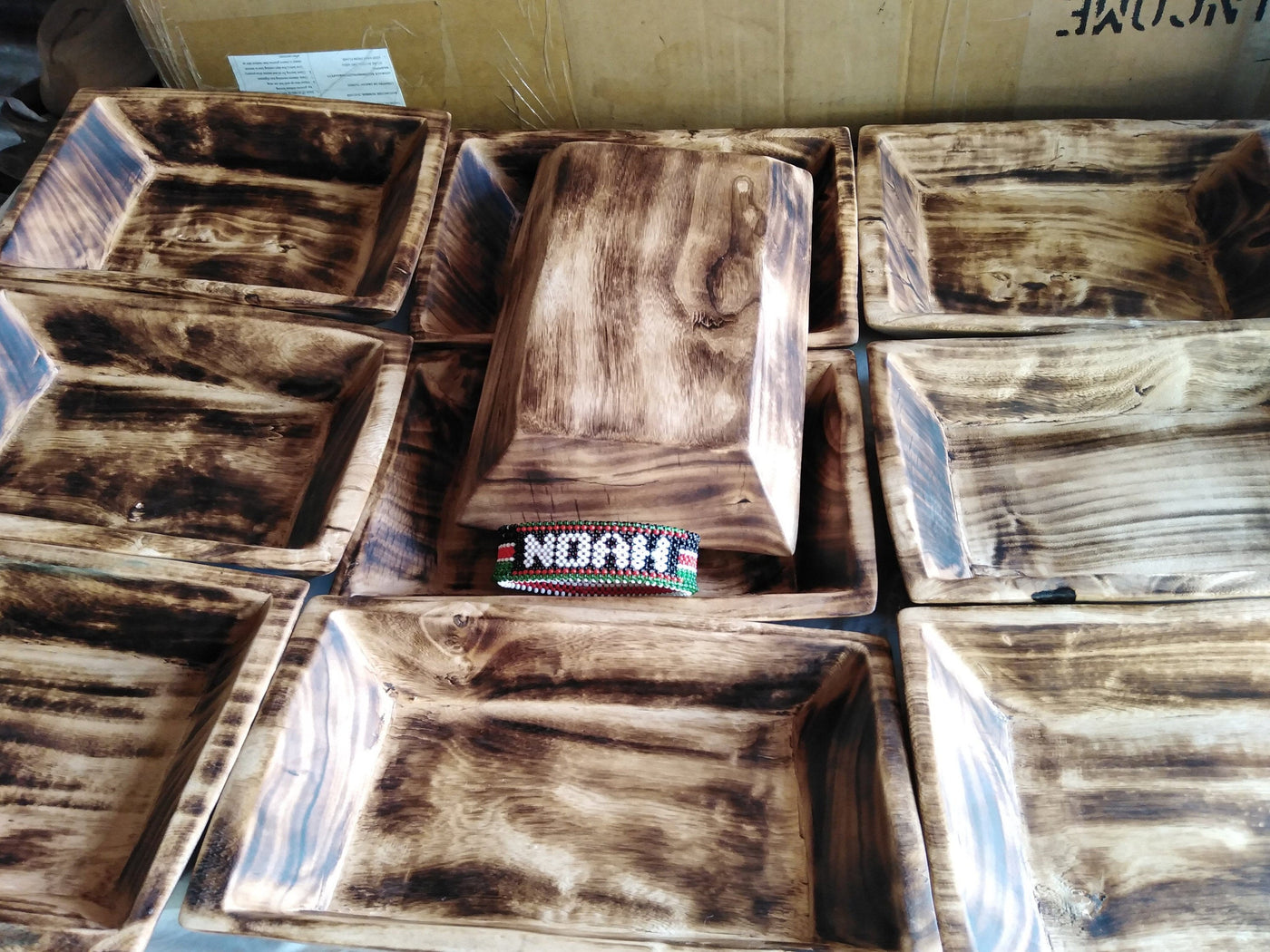 Wholesale Unique Candle wax wooden Wood Dough Bowls with  Free Random Gifts. Free Gift on 4 Dough Bowls Purchase. Dough Bowls set of 4.