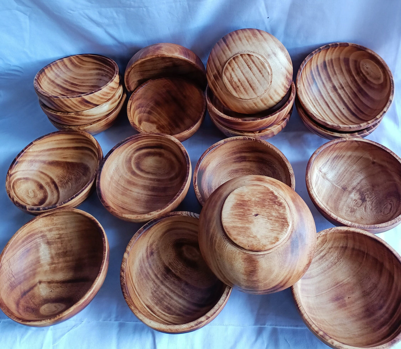 New Wholesale Supply Bowls.Perfect Machine Cut 5" diameter,2" deep Dough Bowls.Eleganit Hand finished Bowls set of 10.DIY Candle Making Kit.