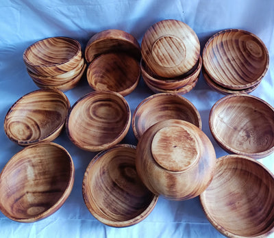 New Wholesale Supply Bowls.Perfect Machine Cut 5" diameter,2" deep Dough Bowls.Eleganit Hand finished Bowls set of 10.DIY Candle Making Kit.