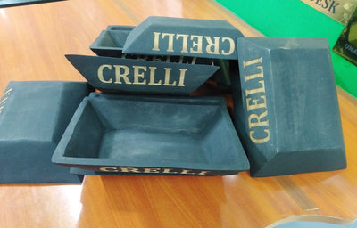 SALE! Wholesale Personalised Dough Candle Bowls Black set of 10..Engraved Coloured  9*7*1.5" Rectangular Bowls.Diy Candle Making supply kit