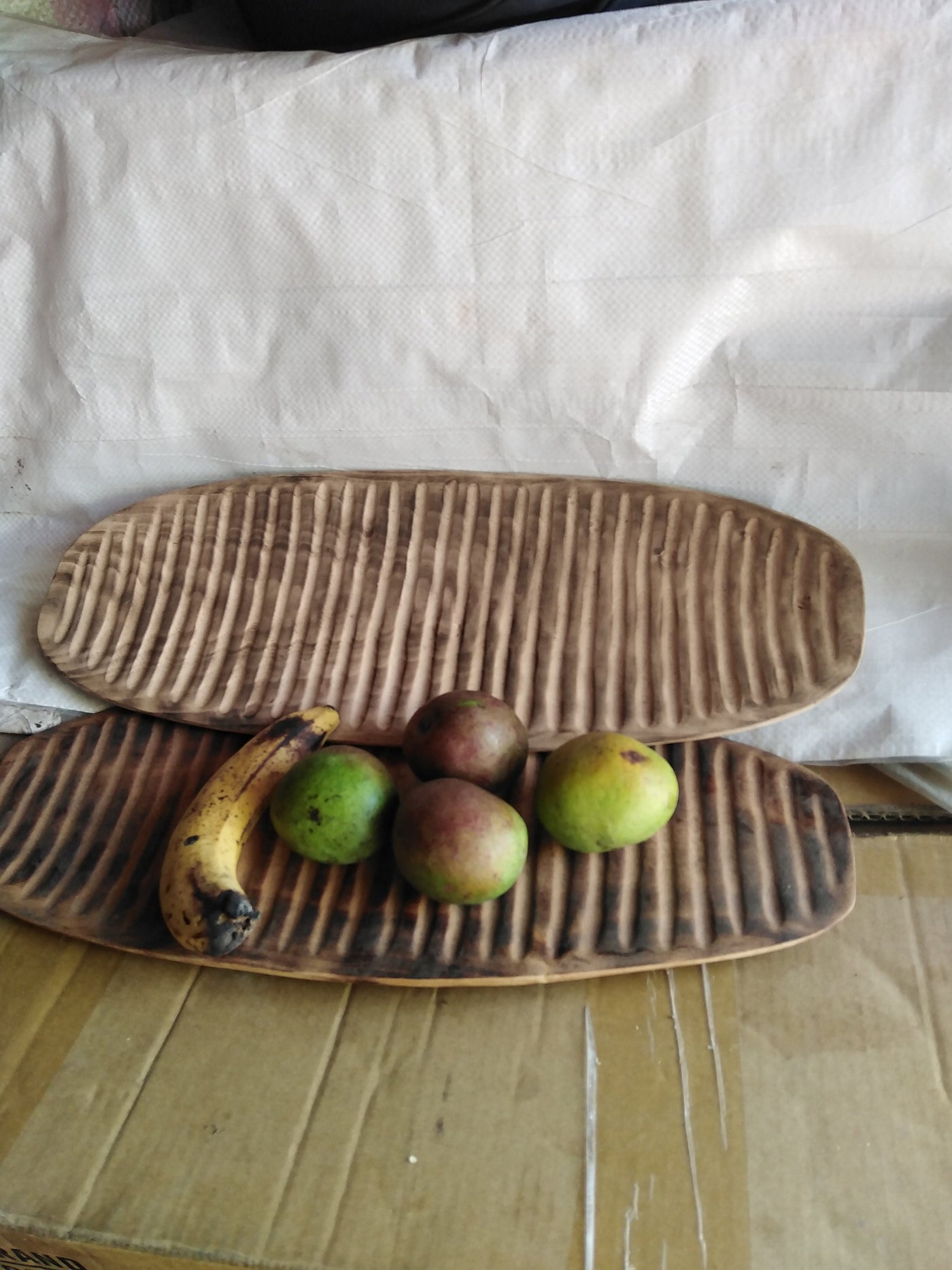 Wooden Bread Tray and a Fruit Bowl. Oval Bread and Pastry Tray. Wooden Fruit Salad Bowl. Breakfast in Bed Serving Bowl/ Tray. cereals Tray