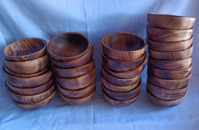 New Wholesale Supply Bowls.Perfect Machine Cut 5" diameter,2" deep Dough Bowls.Eleganit Hand finished Bowls set of 10.DIY Candle Making Kit.