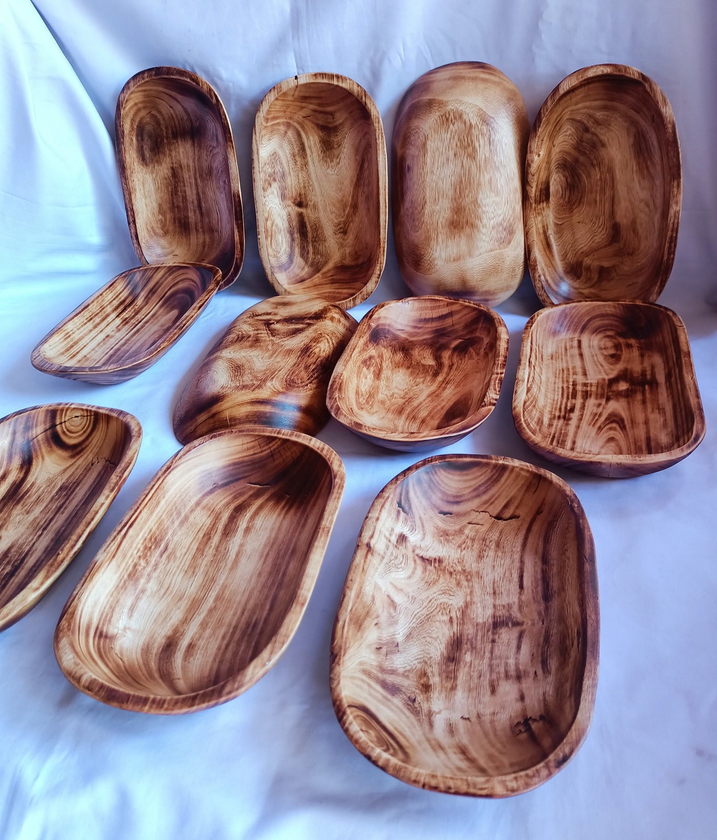 Wholesale Supply. Unique Handmade 10by6 inches Candle Ready wooden Dough Bowls Set of 10. DIY Candle Bowls. Farmhouse Decor Bowls.Gift items