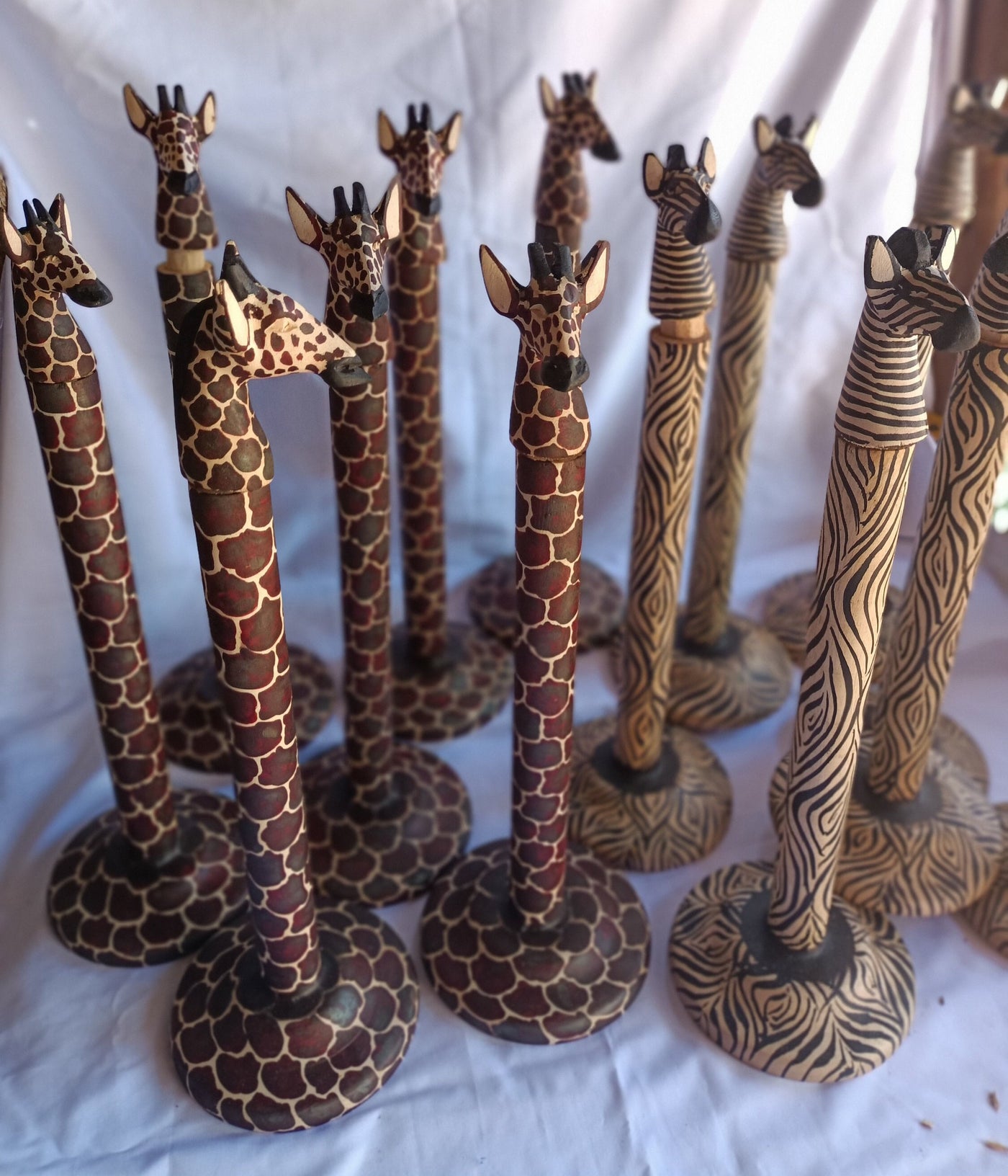 Wholesale.Handcarved wooden Animal Themed Paper Towel Holder set of 3.paper Tissue Stand kitchen.Farmhouse Decor.(Choose your Theme design)