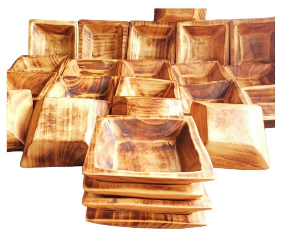 Lots of 20 Candle Ready Adorable Hand made With Natural Fire retardant Cluster Candle Bowls.Rustic Home Decor DIY Candle Making 5*5"mini sqr
