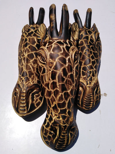 Wildlife Wood Wall Decor. Giraffe Head Hanging Wall Decor. Zoo Gift Items. Handmade Modern Homes Art Wall Decor.Office Wall Decor.