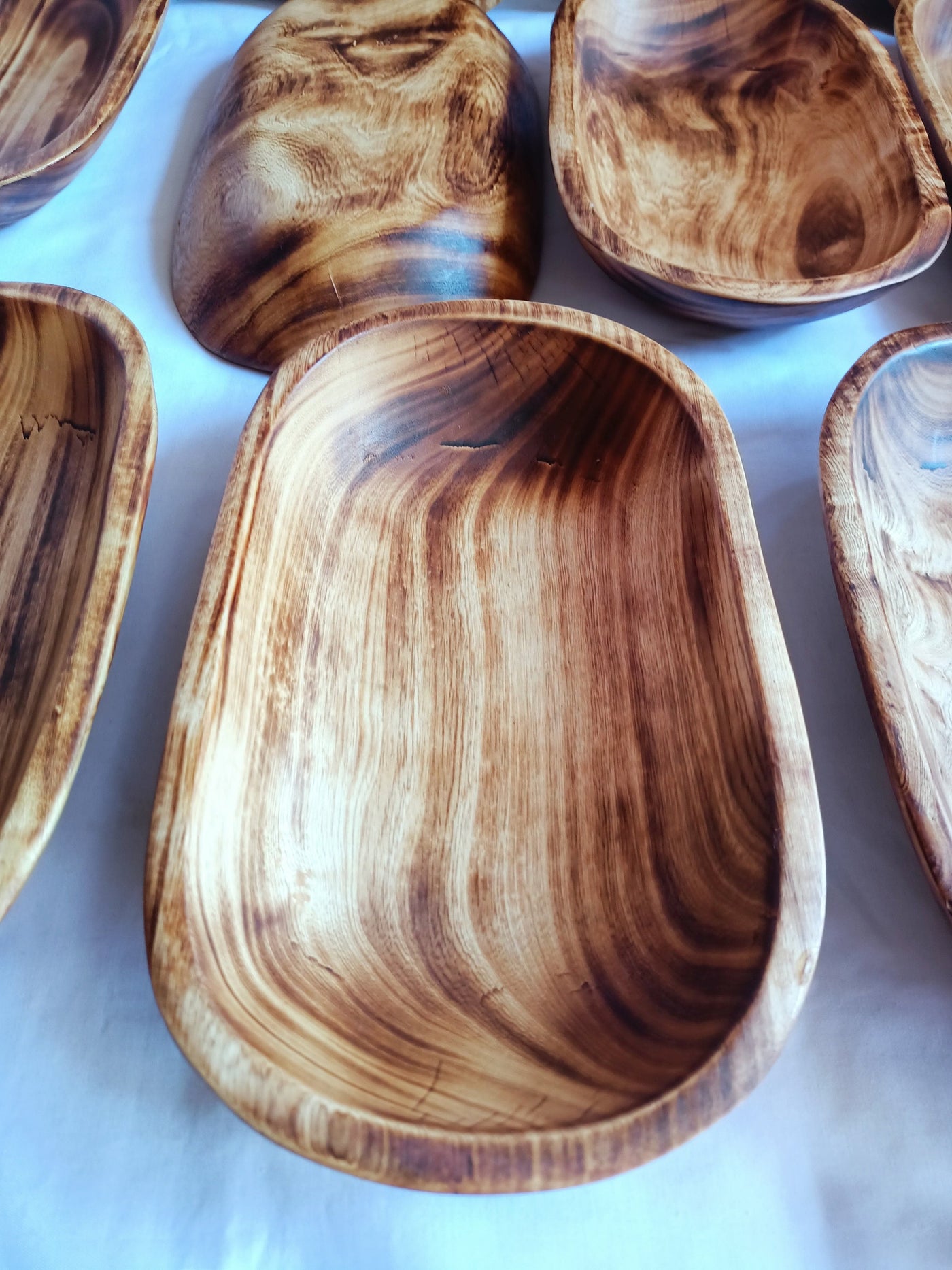 Wholesale Supply. Unique Handmade 10by6 inches Candle Ready wooden Dough Bowls Set of 10. DIY Candle Bowls. Farmhouse Decor Bowls.Gift items