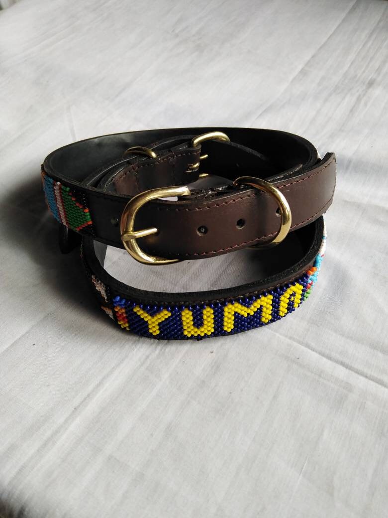Wholesale.Handmade Dog Collar, Beaded Leather Pet Collar, Personalised Leather Dog Collar,Personalised Dog Collar Leashes, Custom Dog Collar