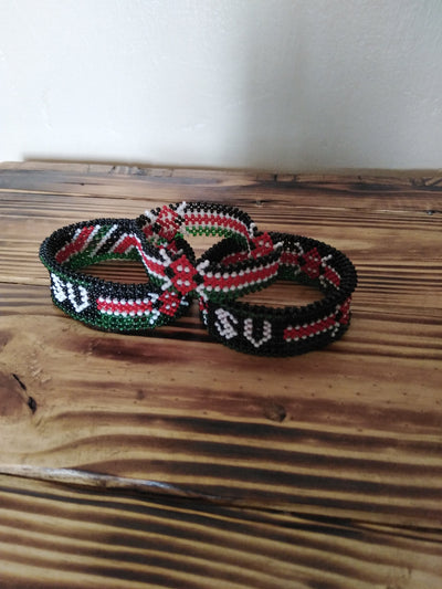 Wholesale. Kenyan Personalized  Bead Bracelet. Customised  Handmade Bead Patriotic Bracelet. Easter Cute Gift. His Name Her Name Bracelet.