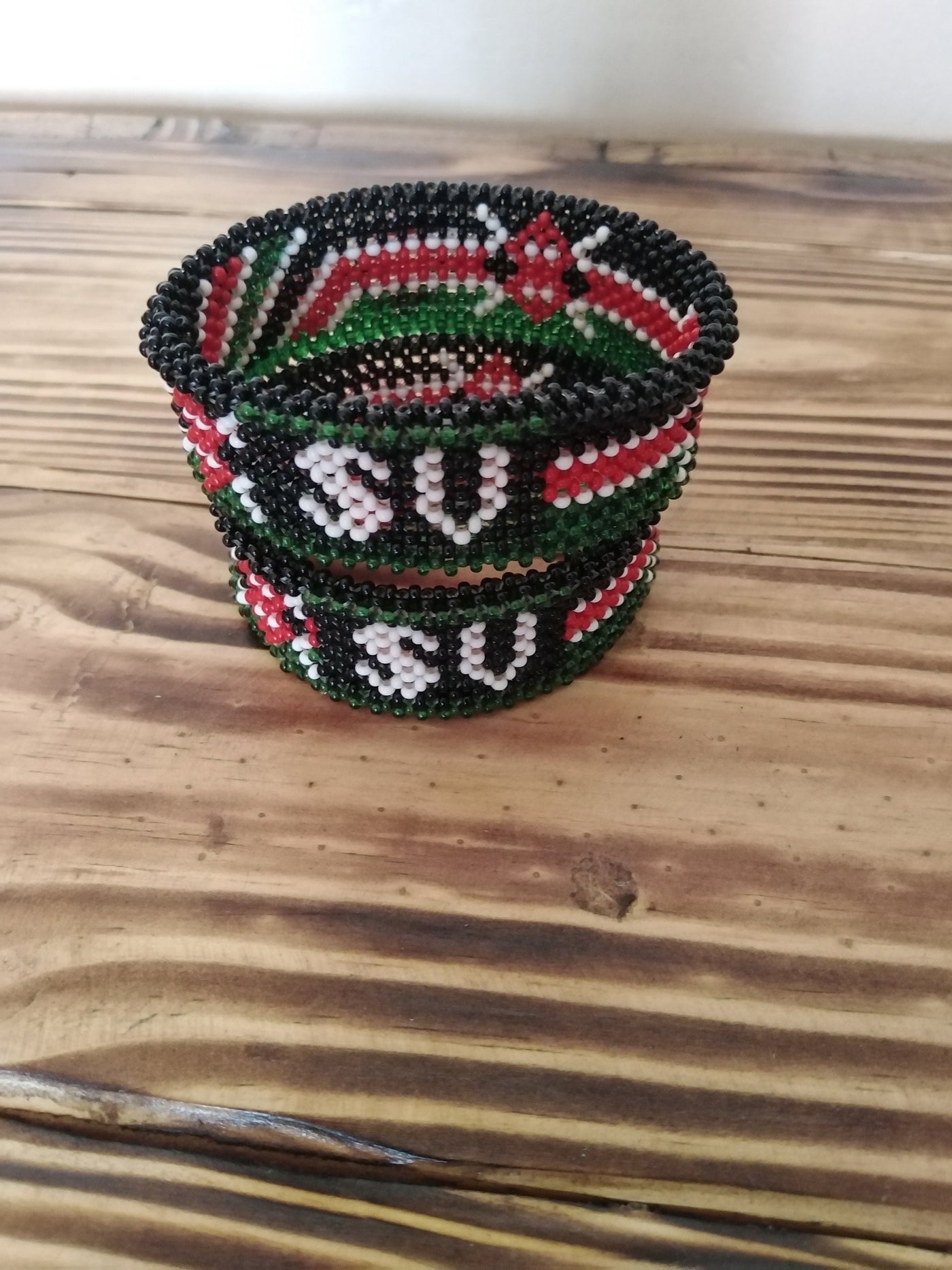 Wholesale. Kenyan Personalized  Bead Bracelet. Customised  Handmade Bead Patriotic Bracelet. Easter Cute Gift. His Name Her Name Bracelet.