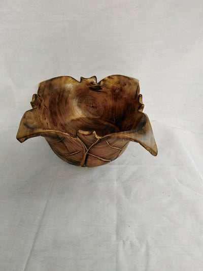 Wholesale Custom made wooden Fruit petal shaped Dough Bowls. Personalised Hand curved Unique Storage Bowl. Perfect Gift for him/her