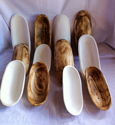 Wholesale Beautiful Handmade Candle Dough Bowls Set of 10.Mixed 5 White and 5 Natural 11" and 9".DIY Candle Making Kit.Gift Items.