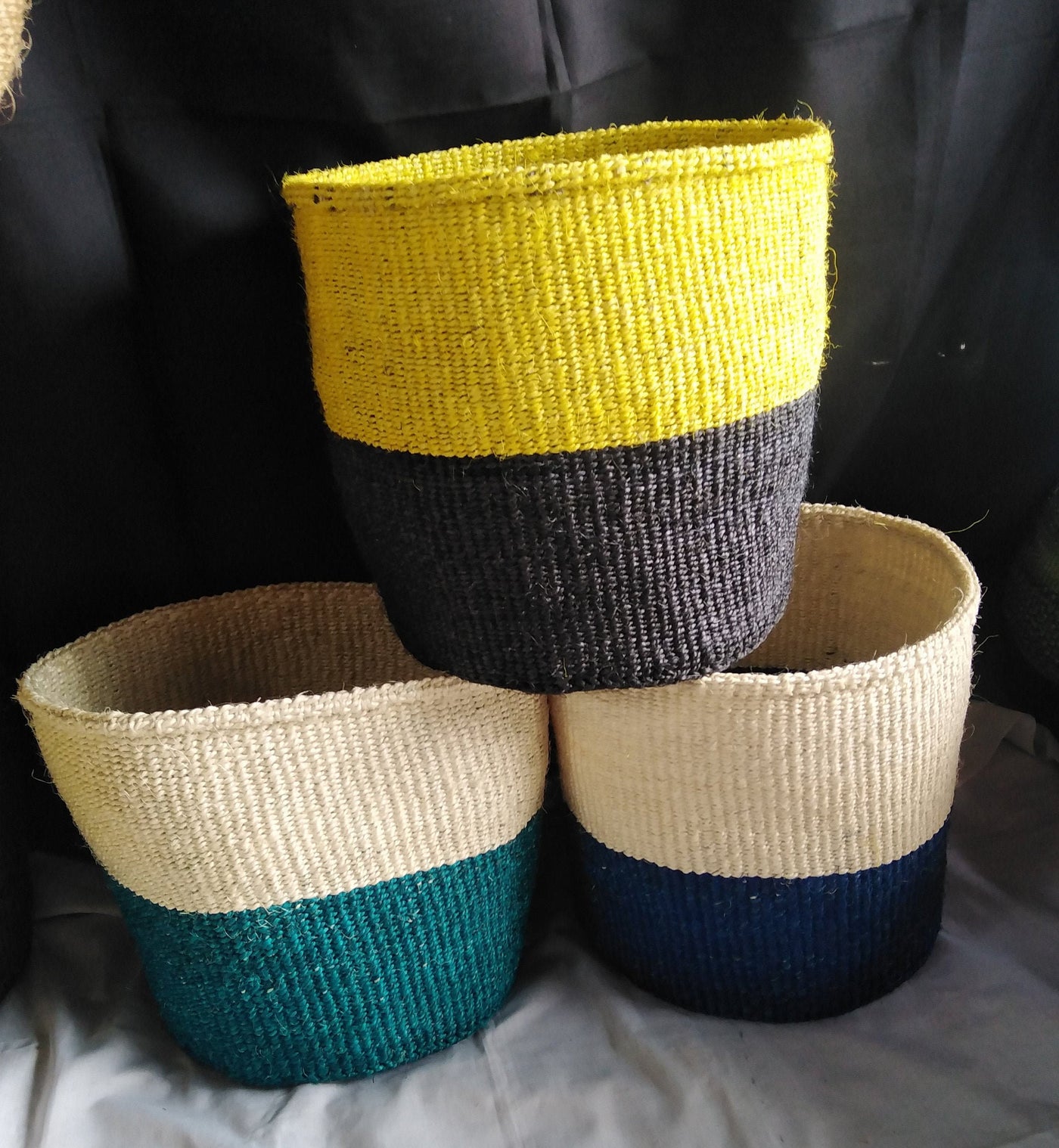 SALE. Wooven Planter Sisal Baskets set of 2. Easter personalised Flowers Baskets. Home Decor Decorative Kiondo Traditional Basket. Gift Mum